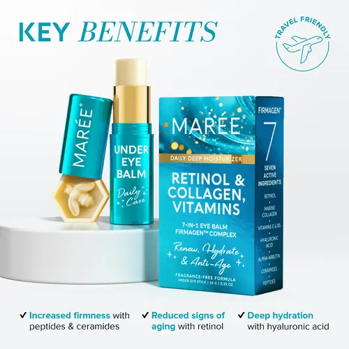 Key benefits Maree Under Eye Balm Stick with Retinol & Ceramide Complex